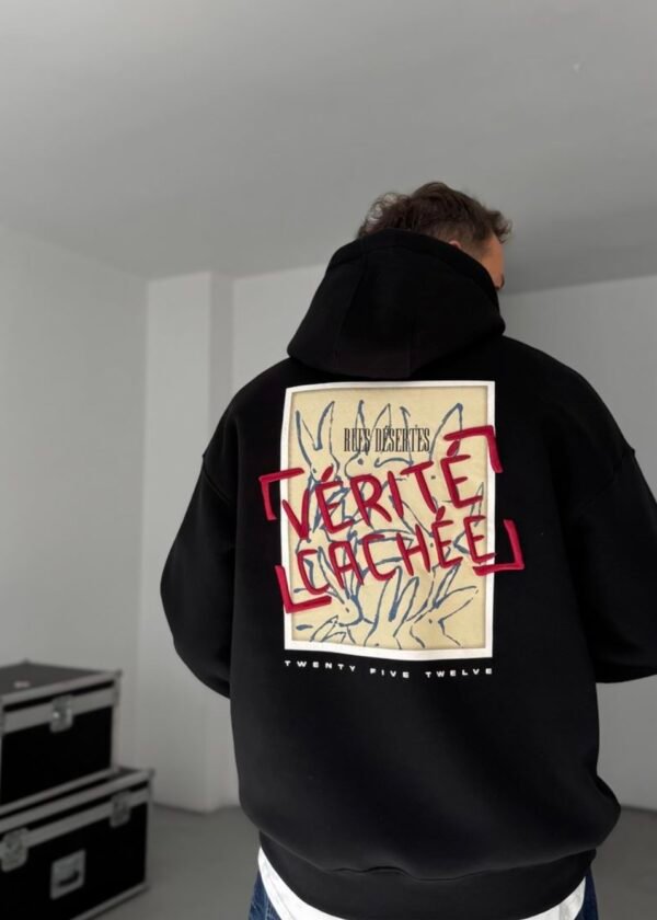 VERITE CACHE HOODIE - BLACK