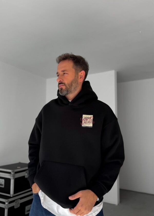 VERITE CACHE HOODIE - BLACK