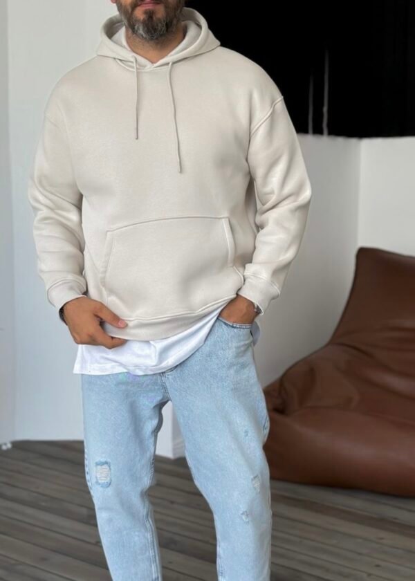 UNLINED ESSENTIAL HOODIE - GREY