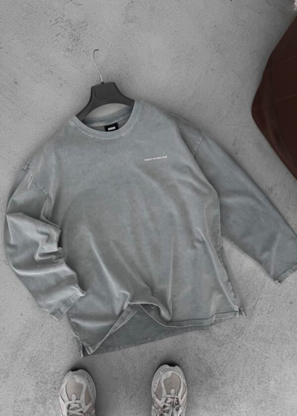 WASHED SWEATSHIRT - GREY