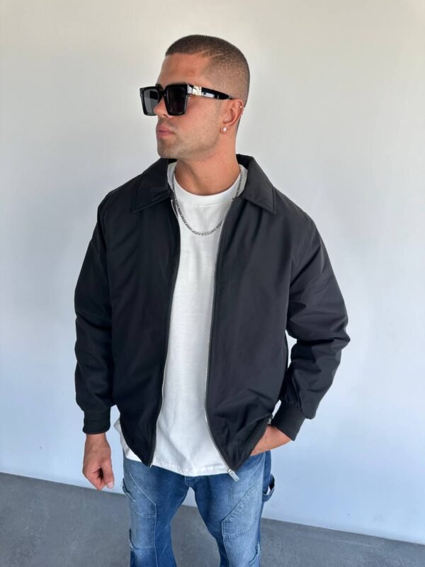 ZIPPER JACKET - BLACK