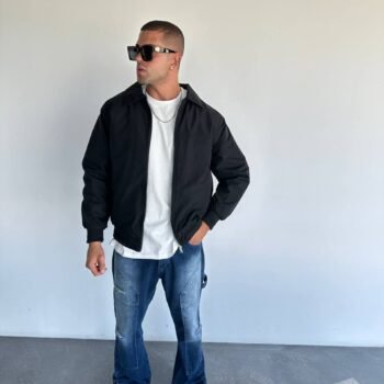 IMG_8672 ZIPPER JACKET - BLACK