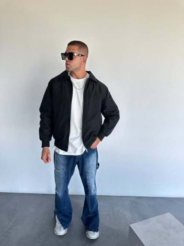 ZIPPER JACKET - BLACK