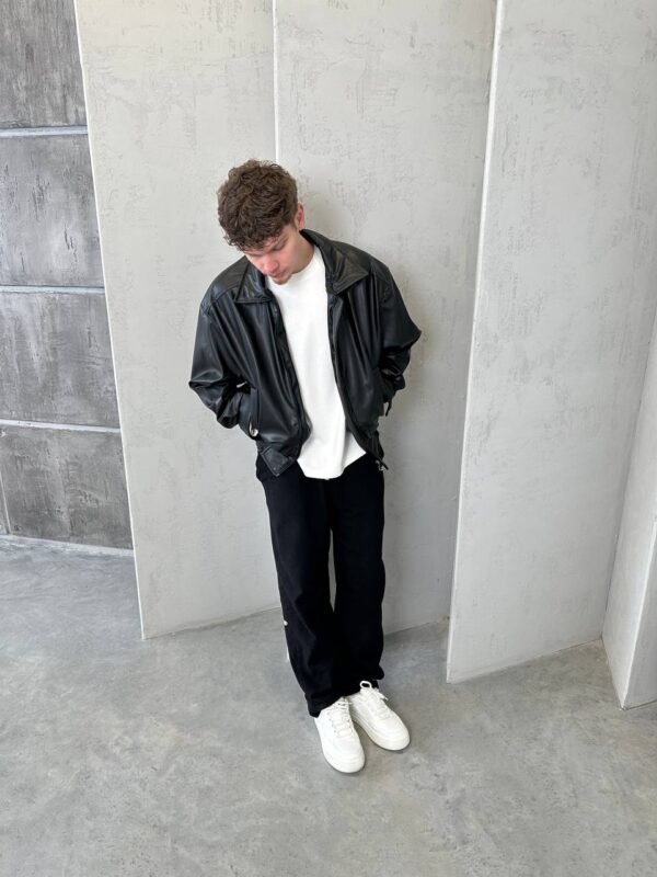 LEATHER JACKET - BLACK