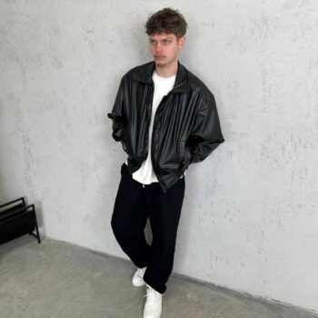 IMG_8677 LEATHER JACKET - BLACK