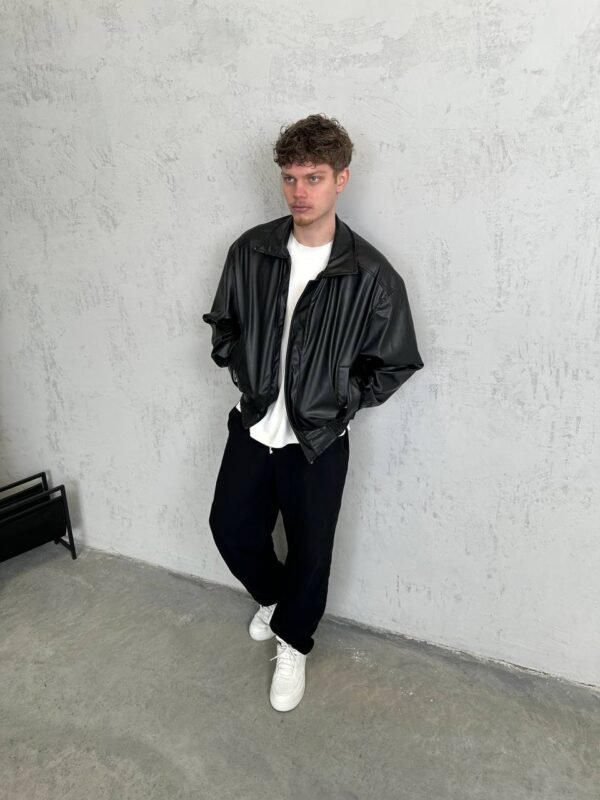 LEATHER JACKET - BLACK