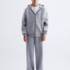 ESSENTIAL ZIPPER HOODIE - GREY