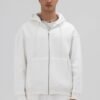 ESSENTIAL ZIPPER HOODIE - WHITE