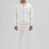 ESSENTIAL ZIPPER HOODIE - WHITE