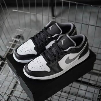 AIR JORDAN 1 LOW BLACK/PARTICLE GREY