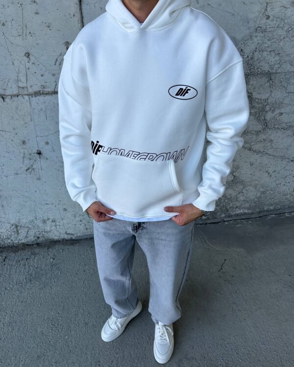 DIF HOMEGROWN HOODIE - WHITE