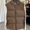 HALF PUFFER JACKET - BROWN
