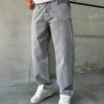RELAXED BAGGY JEANS - GREY