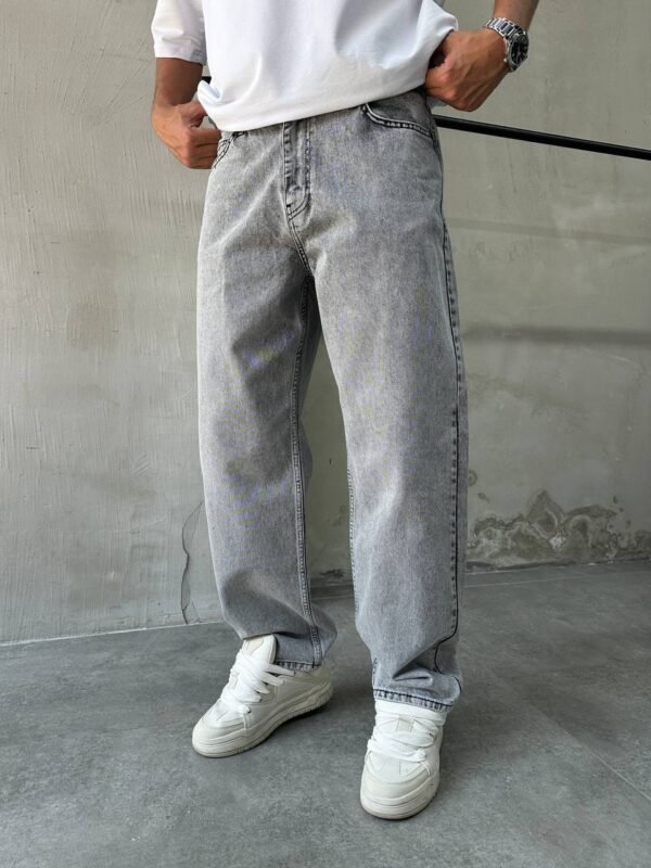 RELAXED BAGGY JEANS - GREY