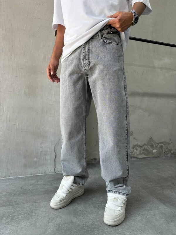 RELAXED BAGGY JEANS - GREY