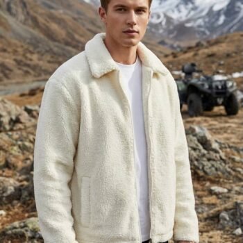 IMG_9280 BASIC FUR JACKET - WHITE