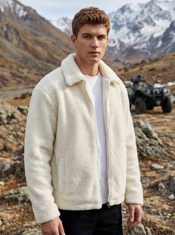 BASIC FUR JACKET - WHITE