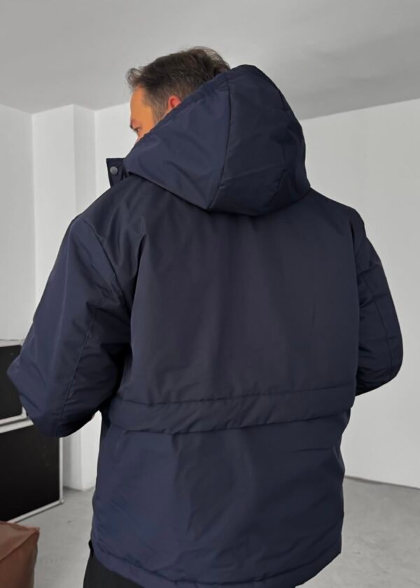 HOODED INFLATABLE JACKET - NAVY
