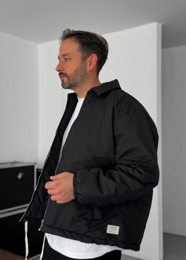 BASIC OVERSIZED JACKET - BLACK