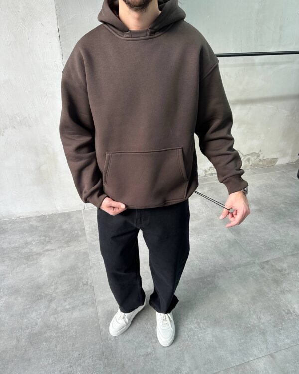 ESSENTIAL HOODIE - BROWN