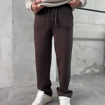 IMG_9623 HEAVY BAGGY SWEATPANT - BROWN