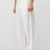 LINEN BAGGY PANT - WHITE