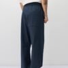 LINEN BAGGY PANT - NAVY