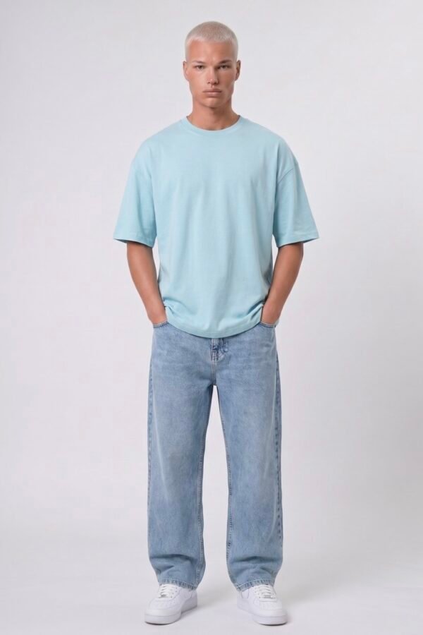 BASIC T-SHIRT - BABY BLUE