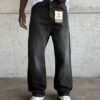 RELAXED BAGGY JEANS - BLACK