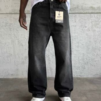 RELAXED BAGGY JEANS - BLACK