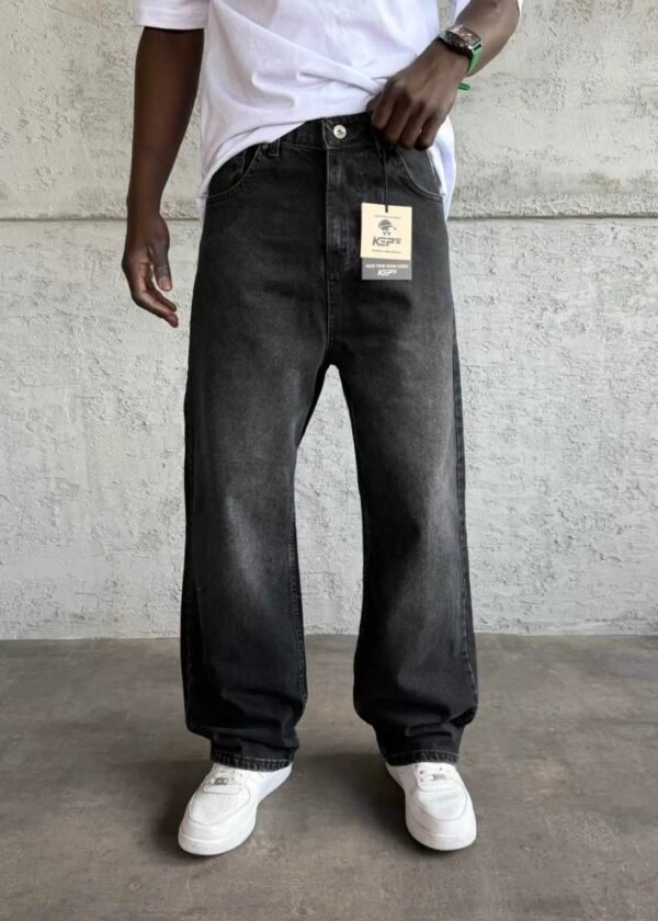 RELAXED BAGGY JEANS - BLACK