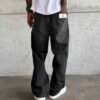RELAXED BAGGY JEANS - BLACK