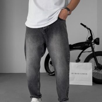 BOYFRIEND JEANS - DARK GREY
