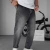 BOYFRIEND JEANS - DARK GREY