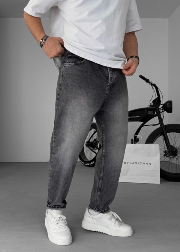 BOYFRIEND JEANS - DARK GREY