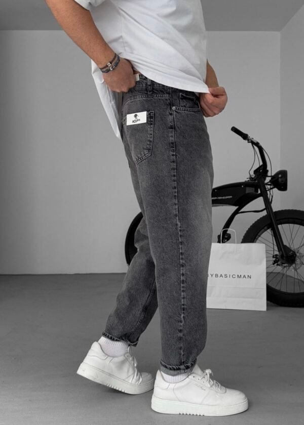 BOYFRIEND JEANS - DARK GREY